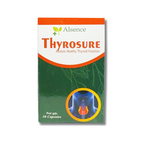 Alsence Thyrosence Capsules(Old name Thyrosure) – Natural Thyroid Support | Enriched with Kachnar, Vridhivadhika Vati & Trikatu