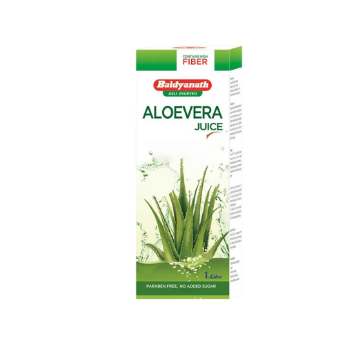 Baidyanath Aloe Vera Juice 1 Litre – 99.6% Pure with Pulp | Natural Detox & Digestive Health
