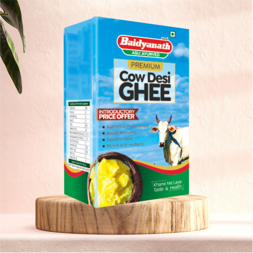 Baidyanath Premium Cow Desi Ghee 1L – Pure A2 Ghee for Immunity, Digestion & Vitality